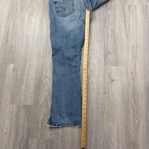 Vintage Levis 527 Low Boot Cut Jeans Men's 34x30 Blue Faded Cowboy Western y2k - Picture 14 of 16